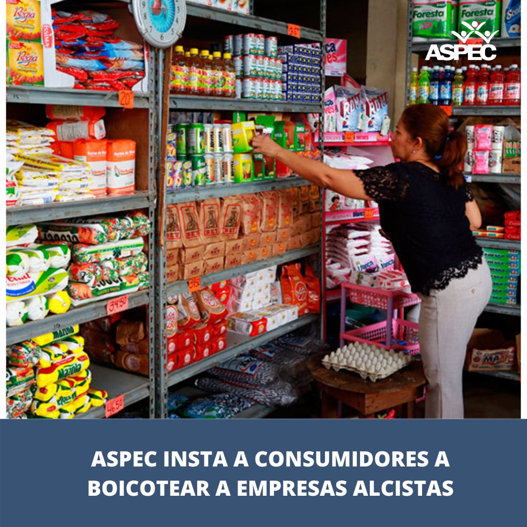 ASPECPERU's tweet photo. 🔴Frente al aumento abusivo en los precios de los productos básicos

ASPEC INSTA A CONSUMIDORES A BOICOTEAR A EMPRESAS ALCISTAS

ASPEC urgió a las autoridades a investigar las verdaderas causas de los recientes y desmesurados incrementos en los precios de los productos de... https://t.co/efaF7d5we2