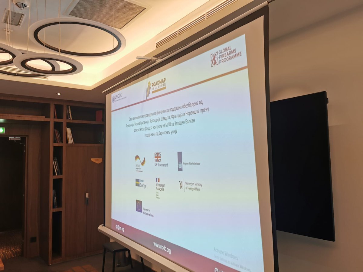 <a href="/UNODC_Firearms/">UNODC Firearms Trafficking</a> conducted in Skopje 🇲🇰a workshop for judges &amp; presidents of courts on harmonization of court practices in firearms issues. Project supported by 🇩🇪🇬🇧🇫🇷🇳🇱🇸🇪🇳🇴🇪🇺