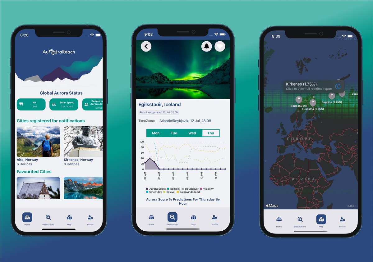 Happy to announce our very first version of AuroraReach App is now published in App Store and Play Store! 📱🤩🌌
Links below or search AuroraReach in your store 😊
- App Store apps.apple.com/app/id15762516…
- Play Store play.google.com/store/apps/det…

#auroras #auroraborealis #southernlights