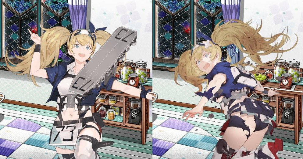 ガンビー改装おめでとー!可愛いー!ちんちんくりんって感じだったのに色気も増したね… 