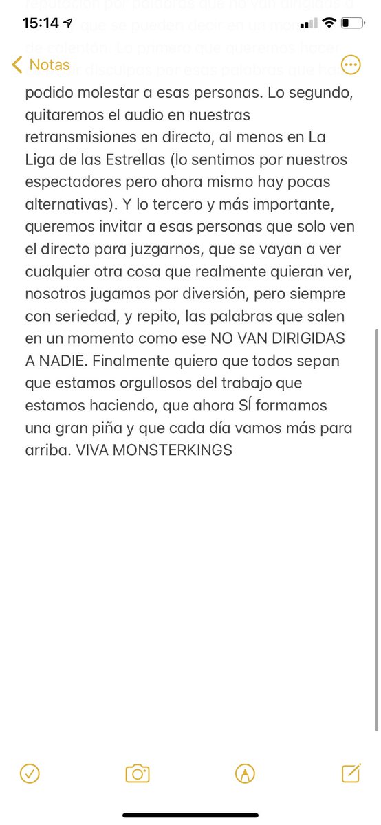 COMUNICADO OFICIAL #SomosMonsters