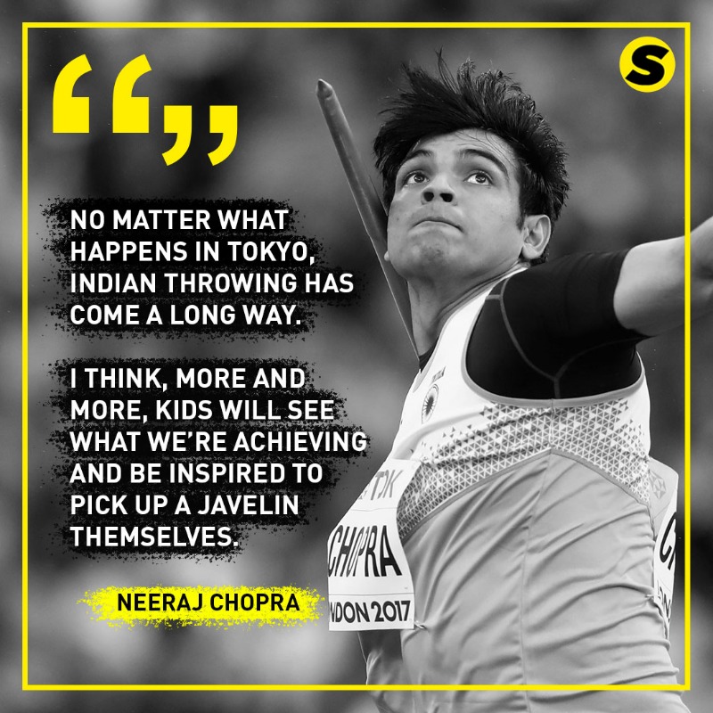 spikesmag's tweet photo. "I see so much potential for Indians with the javelin. More and more, they'll see what we’re achieving and be inspired to pick up a javelin themselves."

Aim High — by Neeraj Chopra🇮🇳