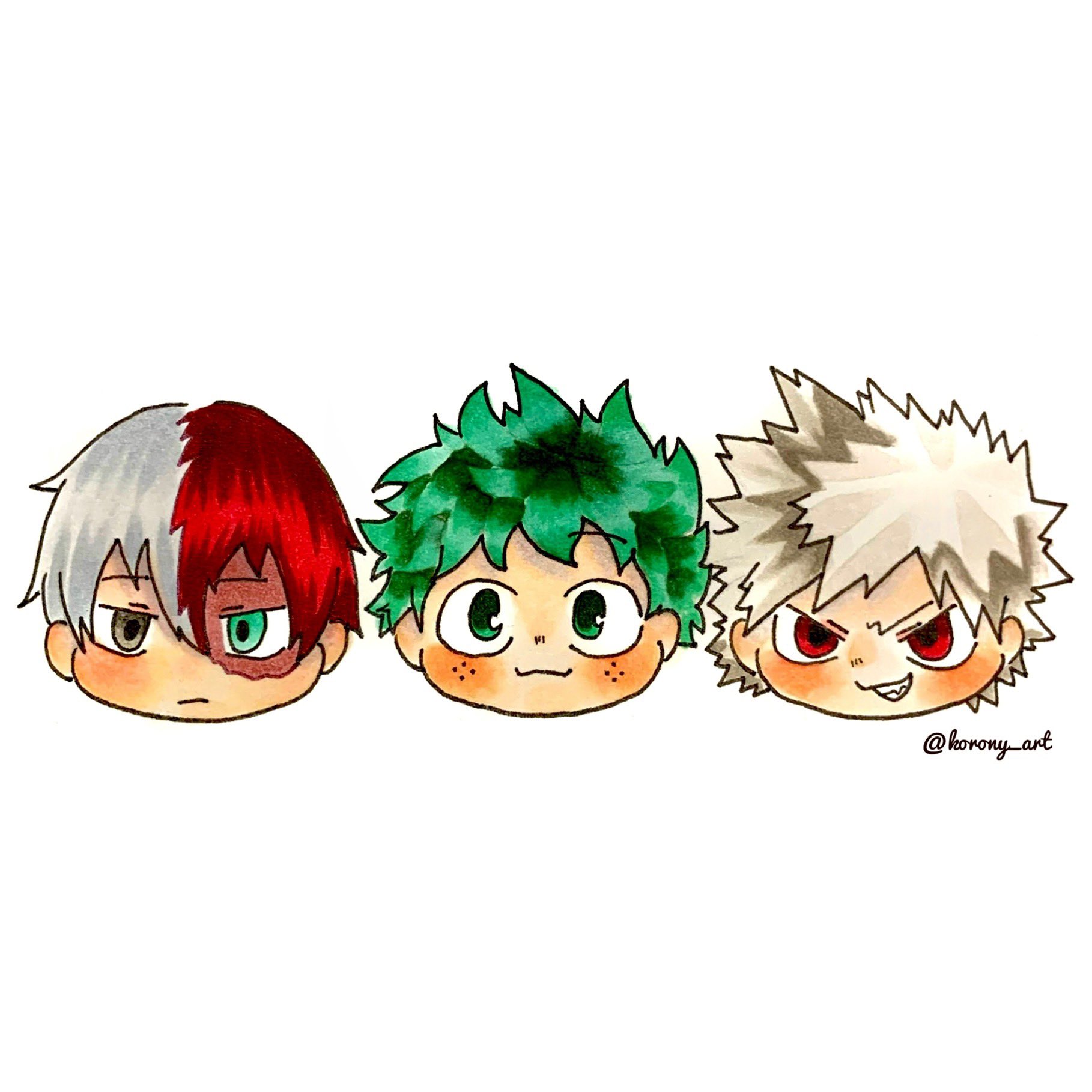 ころにぃ 友達にリクエストされたのでヒロアカ描きました F 僕らのヒーローアカデミア ヒロアカイラスト コピック イラスト好きな人と繋がりたい 絵描きさんと繋がりたい ミニキャラ T Co 3bdokp4gku Twitter
