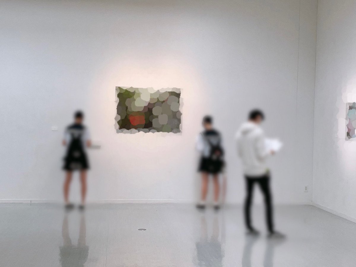 preten2023's tweet photo. こんばんは！広報です🌼
本日はPRE展、VIMC展1日目でした！
お足元の悪い中、お越しくださった方もいらっしゃいました☺️ありがとうございます！

明日も市民ギャラリー矢田にて、11:00〜18:30まで開催しております！
心より、お待ちしております🙇 https://t.co/iR5fn280xW