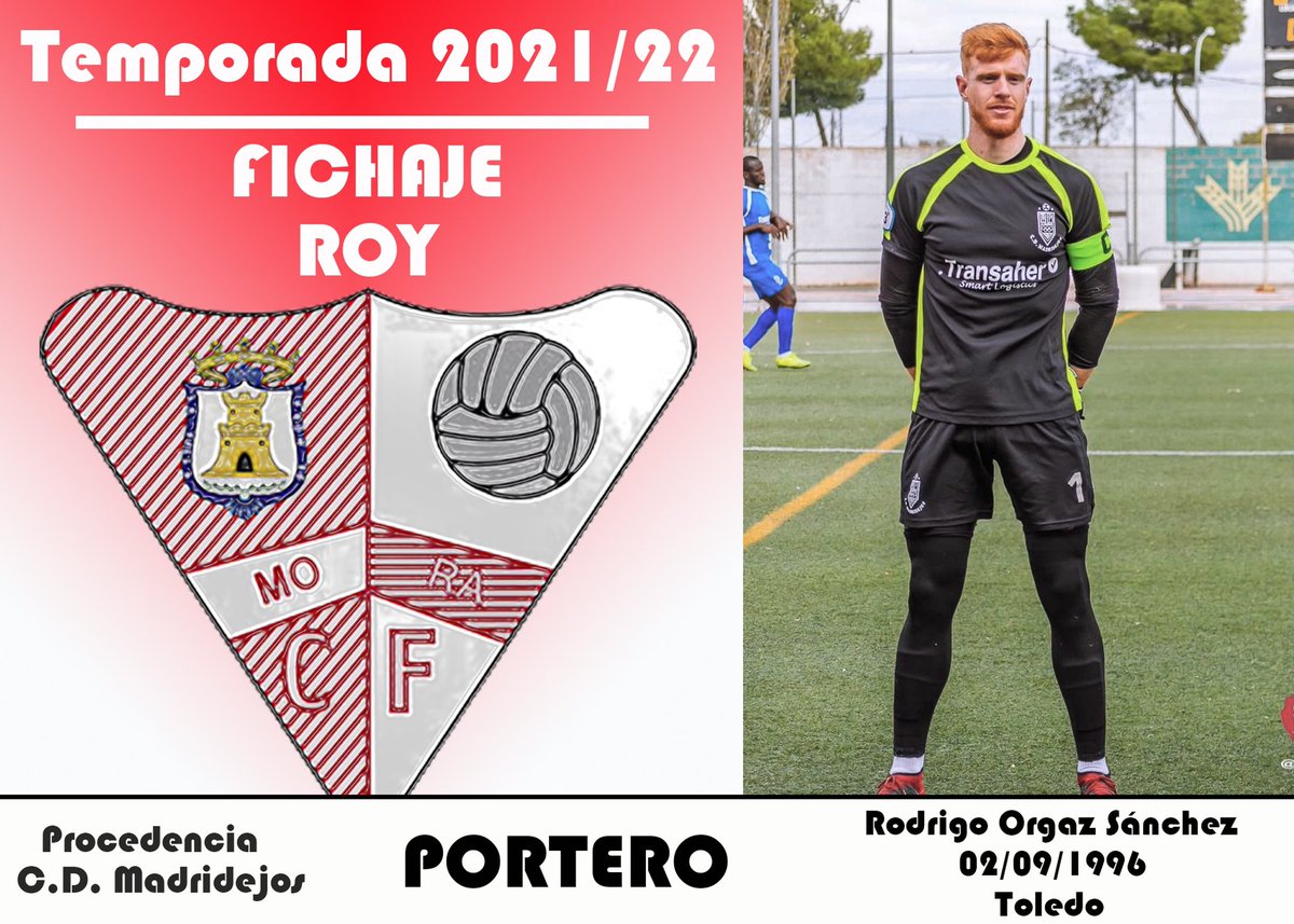 Mora_CF's tweet photo. 📍 OFICIAL I FICHAJE 🖋

El jugador Rodrigo Orgaz, @RoyOrgaz, nuevo jugador del @Mora_CF, para la próxima temporada. La pasada temporada jugó en #TerceraDivision en el @CDMadridejos_Of. 
Roy vuelve a nuestro equipo. 

¡Bienvenido ROY! 👏

#somosMoraCF🤍 https://t.co/x5kXNcWn4e