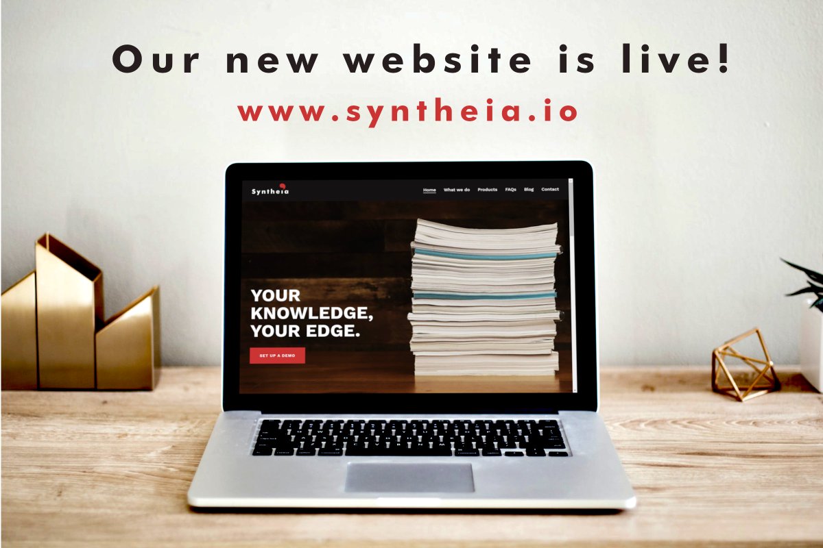 We are delighted to reveal our new website!

Our website now has more information on what we do and our products.

Visit syntheia.io. We would love to hear your thoughts!