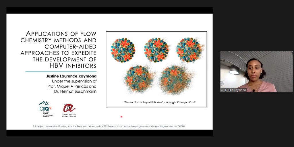 #Kudos to Dr. Raymond (<a href="/julor12/">Justine Ray</a> <a href="/Pericas_Lab/">Pericàs Lab</a>) ICIQ's newest Doctor for her thesis defence “Chemistry is fun because it’s a gleam of understanding into the universe plus, it can have nice colours!”  #research #chemistry #phd #phdlife #womeninstem
Read more: bit.ly/3hG8bkj