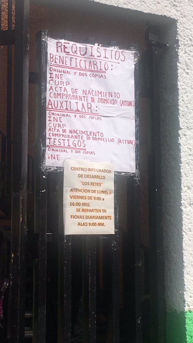bpa2021's tweet image. Requisitos para el REGISTRO ADULTOS MAYORES en la Casa del adulto mayor en la Plazuela de los Reyes. Sólo 50 fichas al día a las 9 am, por lo que deben llegar  antes. Lleven a su auxiliar y dos testigos, una silla o banco y CURP actualizando. @todo_Coyoacan