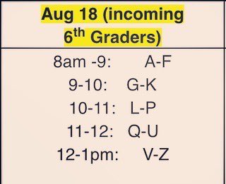 Greetings Bell community! We have reserved times for families to come by and complete our registration forms for the new school year. They are attached here. Thank you 😊