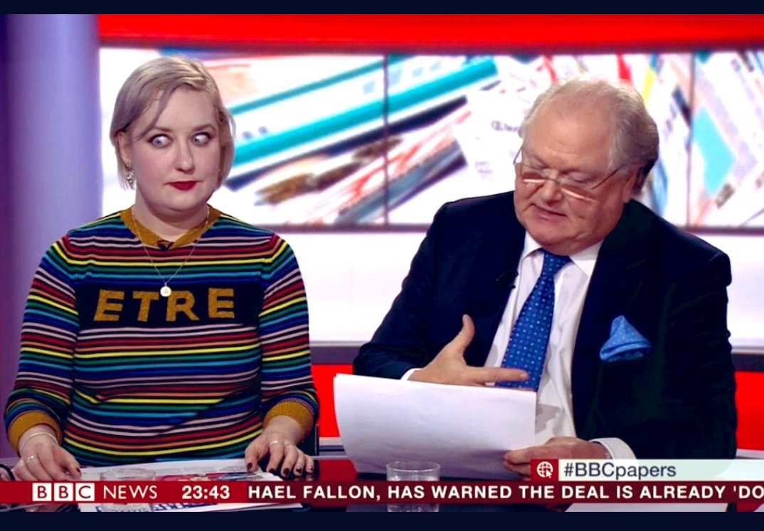 I loved that Dawn Foster would eyeroll when appearing on the news channels with someone awful: