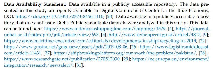 StrathclydeOA's tweet photo. @StrathMarine @sifar_91 @kurtemek @anilgunbeyaz Numerous publicly available datasets were used in the creation of this research. See paper for details; screen snippet below. #OpenData

@StrathRDMS https://t.co/LsLkvvSW1N