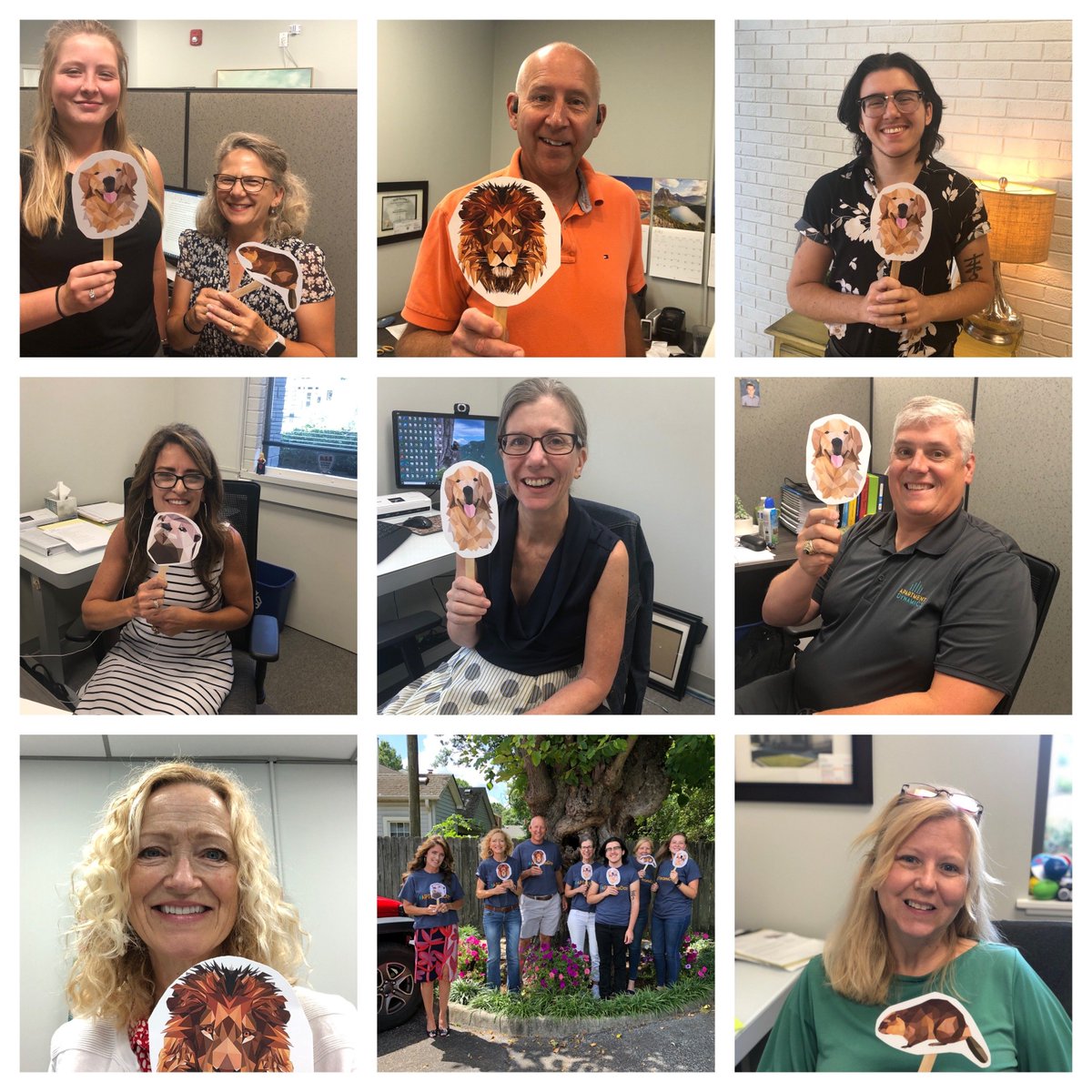 MarySGwyn's tweet photo. As part of #APTeamsWeek all our teams completed a fun, 5 minute "personality test!" Teams are having fun sharing their "inner animals" and communication styles! 🦁 #teamworkmakesthedreamwork #RPMmoments #multifamily #surroundedbygreatness https://t.co/XEv14kWogg #APTeamsDay https://t.co/Ieim6r3aMp