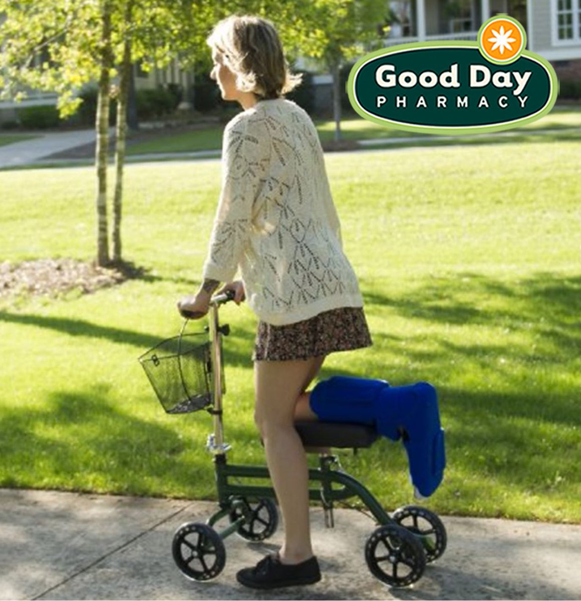 gooddayrx's tweet photo. Good Day Pharmacy is proud to offer a variety of medical equipment for a variety of people &amp; ages. Our medical specialists will assist you with medical supplies like wheelchairs, walkers, knee scooters, bath equipment, &amp; more! Or reserve it online at https://t.co/g0NRow7zs9 https://t.co/6c4hawDtOL
