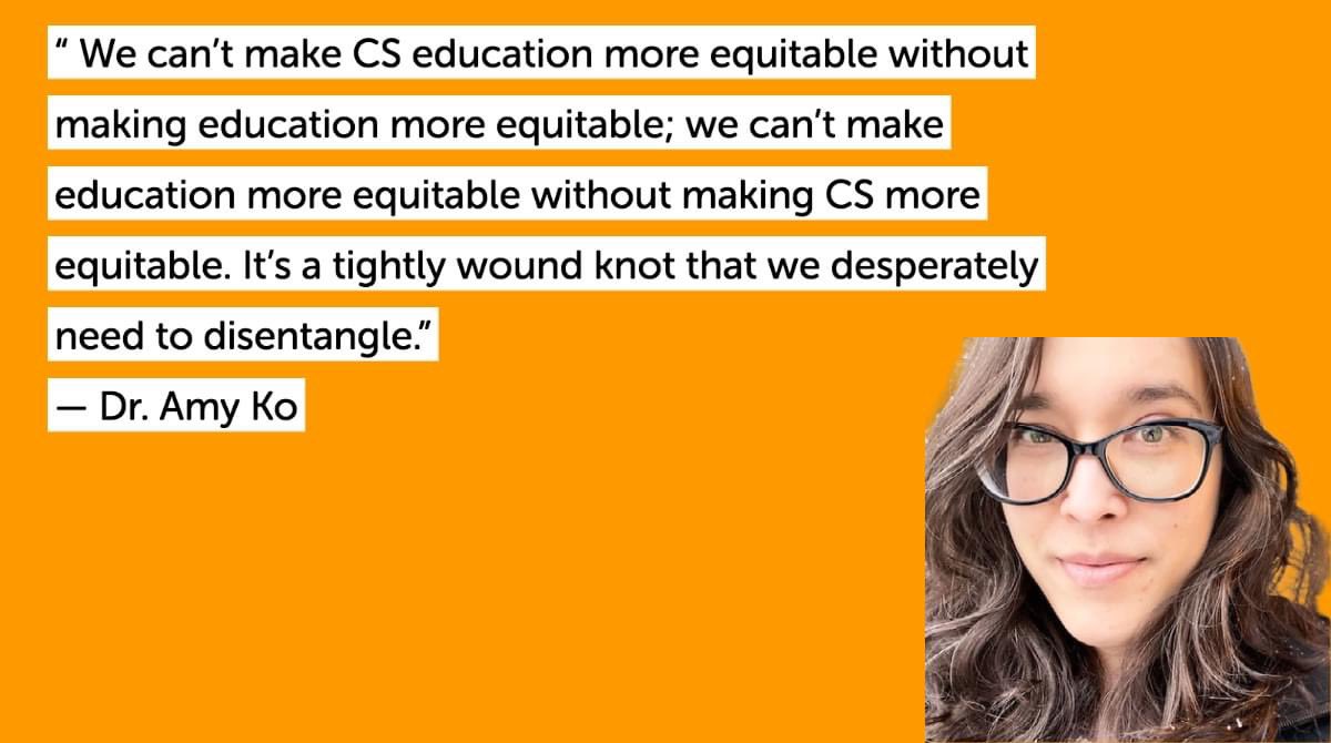 MiliLaff's tweet image. I just “met” @amyjko at #CSTA2021! She’s speaking to my soul! Go follow her right now! 

#EquityInCS #EquityInEd  #KeepPushing #CSforAll