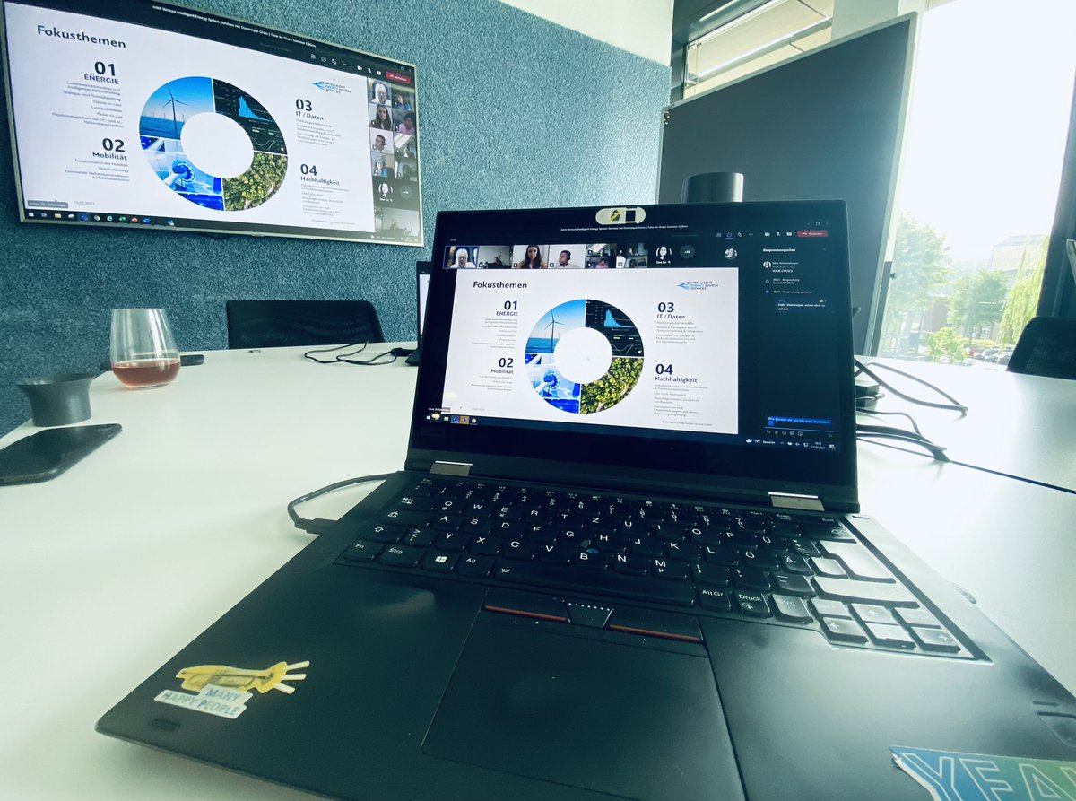 Tolles online Team Event heute 🎊🚀 Gerade fachliche Einblicke zum neuen Join Venture Intelligent Energy System Services 🙌