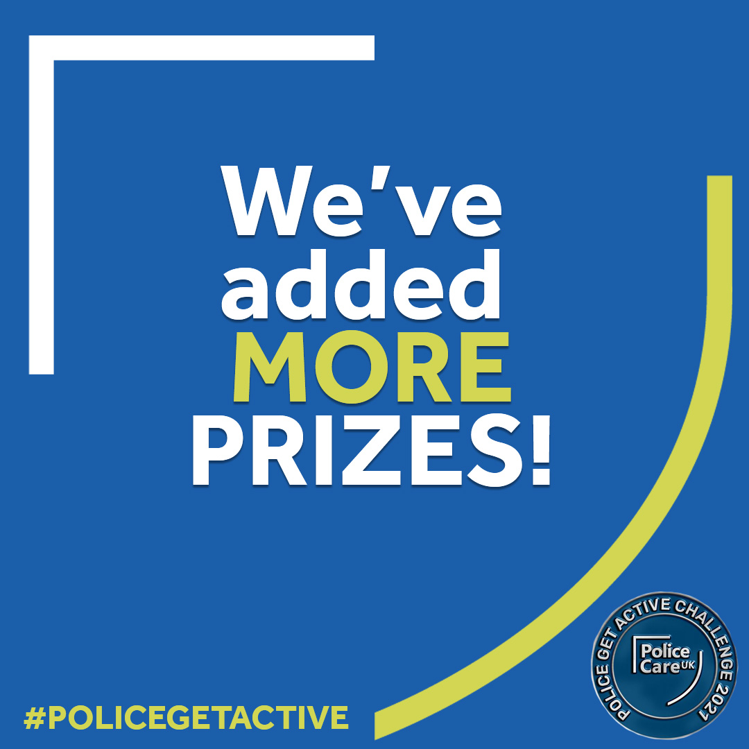 policecareuk's tweet photo. We've added MORE prizes to our #PoliceGetActive Challenge! All participants are automatically in the draw, so SIGN UP today to be in it! It's not too late!
Get involved, get prizes, GET ACTIVE!
https://t.co/Il7CEfO17A https://t.co/9wqYn8v9Iu