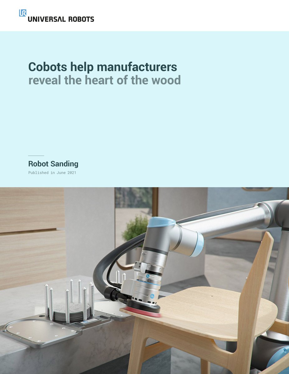 fpeautomation's tweet image. Universal Robots has just released an all-new whitepaper all about robot sanding. It&apos;s a short read that may be a game-changer for your business. Download it here:  
fpesales.com/download/06_20…

#robotsanding #furnituremanufacturing #cabinetmaking #fpeautomation #universalrobots