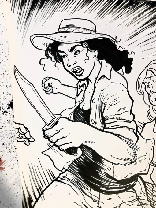 One thing I hope we aren't underselling in our attempt to avoid giving too much away is that there are some badass female protagonists in the comic who join the fighting. Milagro isn't the only one who brings the pain! https://t.co/oyx2IsGq16 