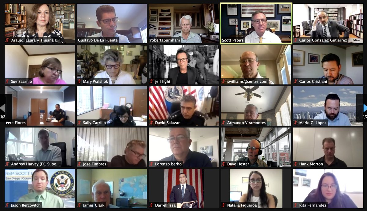 TiBinational's tweet photo. "We have to get our #USMEXBorder open" @DarrellIssa "Congressional Delegation unburdened by bipartisan issues, all 5 support the #SanDiegoTijuana relationship" @ScottPetersSD at @SmartBorderCali BOD @carlos_glezgtez @USMEXUCSD @MarioCLpez @dadacristiani @BFusion1 @flavioolivieri https://t.co/rQ9bfN4BGk