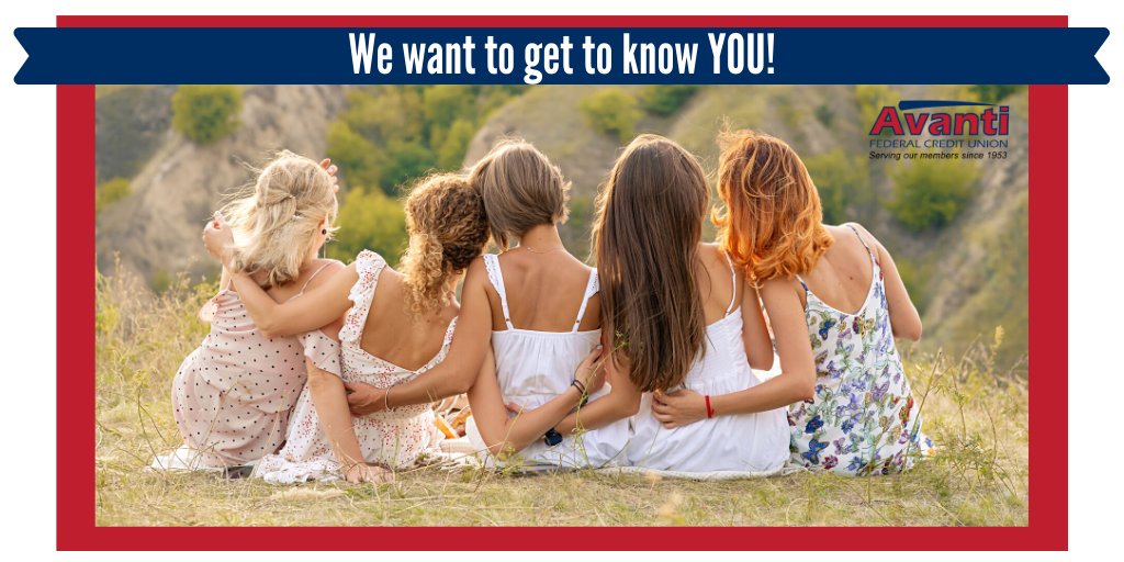 AvantiFcu's tweet photo. Happy National #GetToKnowYourMembersDay!😁  At #AvantiFCU, we truly have the best members in all of #SouthDakota! We want to get to know each of you a bit better. ❤️  Drop in the comments below a fun fact about yourself!

#Midwest #CreditUnion https://t.co/5Yi0dkVg1H