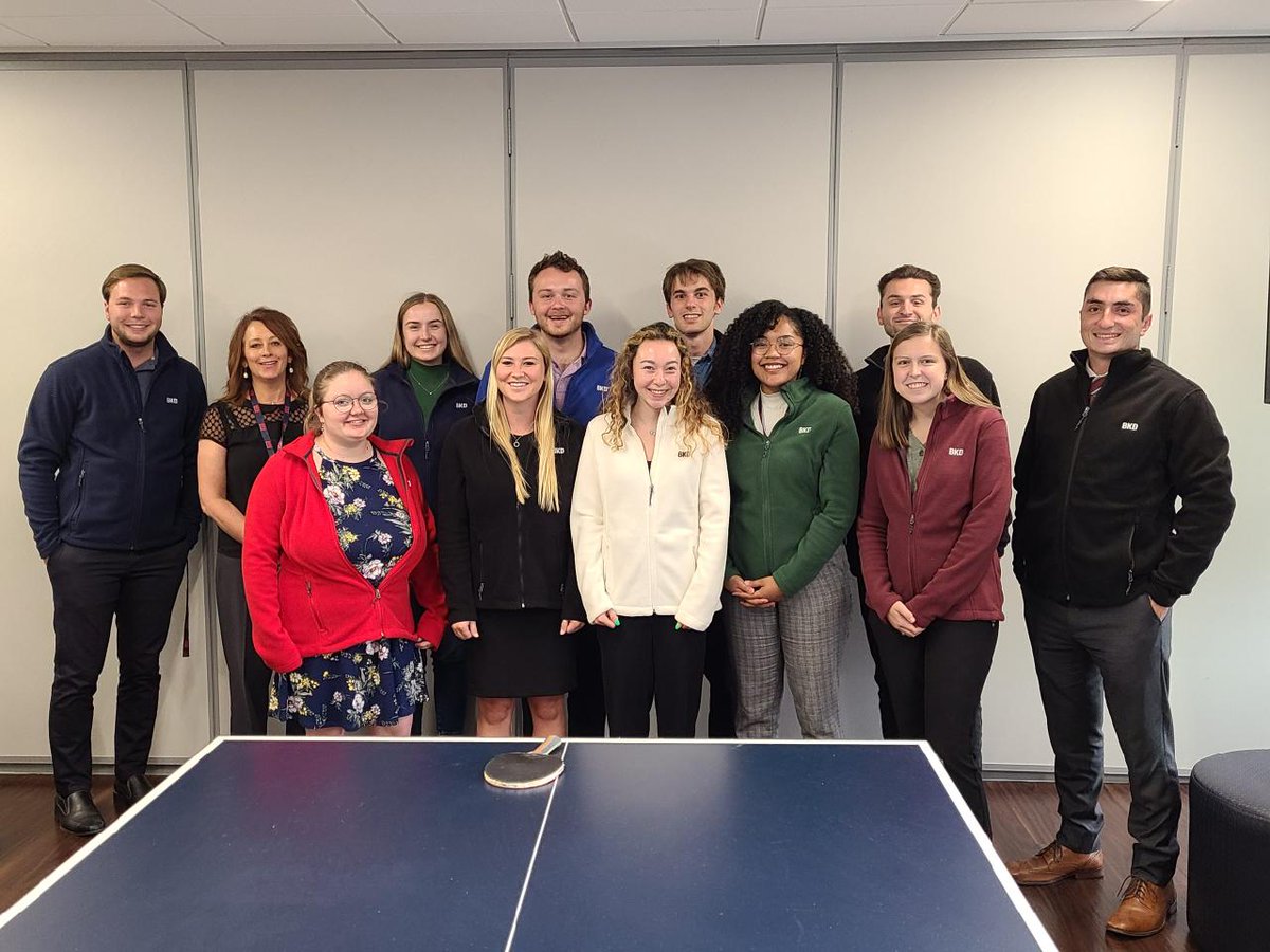 ChristineFelke's tweet photo. #lookinggood #Colorado #BKDLLP interns! A break for a little ping pong, WOW employee awards and treats. #fun https://t.co/XNSTtnMlT2