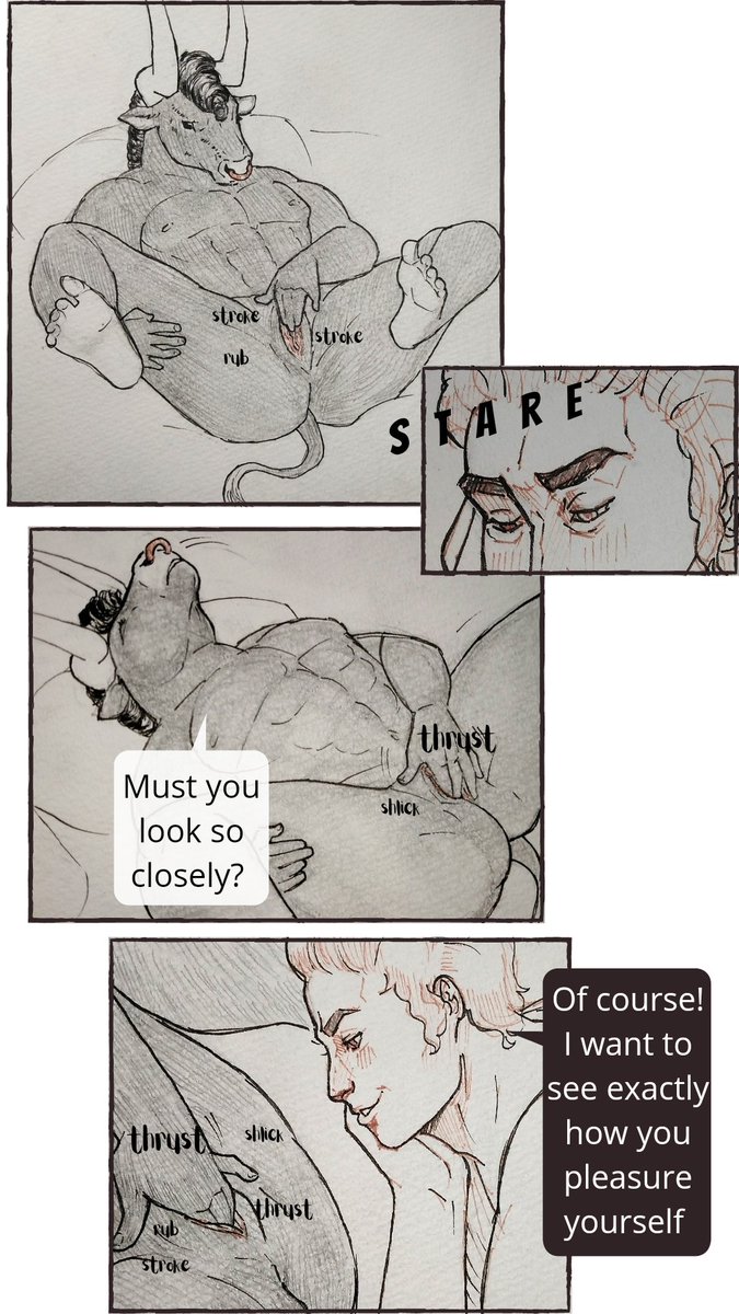 Zipper_Ghost's tweet photo. "Asterius gets embarrassed by Theseus watching him"
Theseus and Asterius being nerds in love + they are both trans #Hadesnsfw #thesterius #theseus #Asterius https://t.co/KqfWmk7kX4