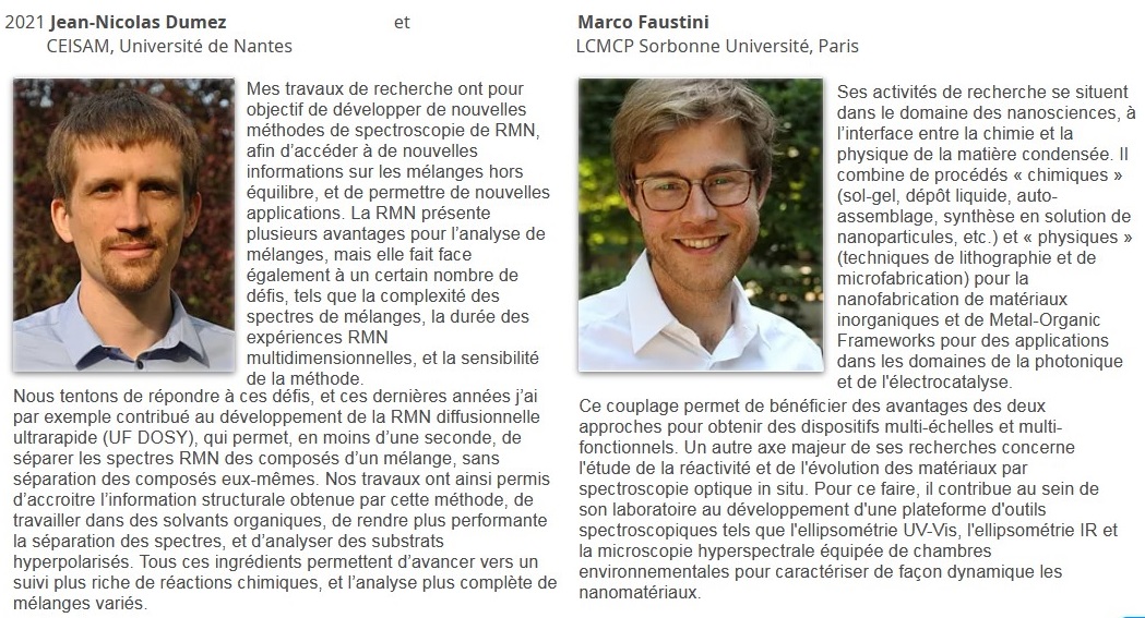 Cornelia Meinert (@connycnrs) on Twitter photo Félicitations👏🙏 aux 2 lauréats: Jean-Nicolas Dumez du @CeisamLab et Marco Faustini <a href="/MRCFaustini/">Marco Faustini</a> qui remportent les prix jeune chercheurs de la division de chimie physique de <a href="/reseauSCF/">Société Chimique de France (SCF)</a> and <a href="/SFP_officiel/">Société Française de Physique</a> en 2021! @INC_CNRS So proud of you guys!! Félicitations👏🙏 aux 2 lauréats: Jean-Nicolas Dumez du @CeisamLab et Marco Faustini <a href="/MRCFaustini/">Marco Faustini</a> qui remportent les prix jeune chercheurs de la division de chimie physique de <a href="/reseauSCF/">Société Chimique de France (SCF)</a> and <a href="/SFP_officiel/">Société Française de Physique</a> en 2021! @INC_CNRS So proud of you guys!!