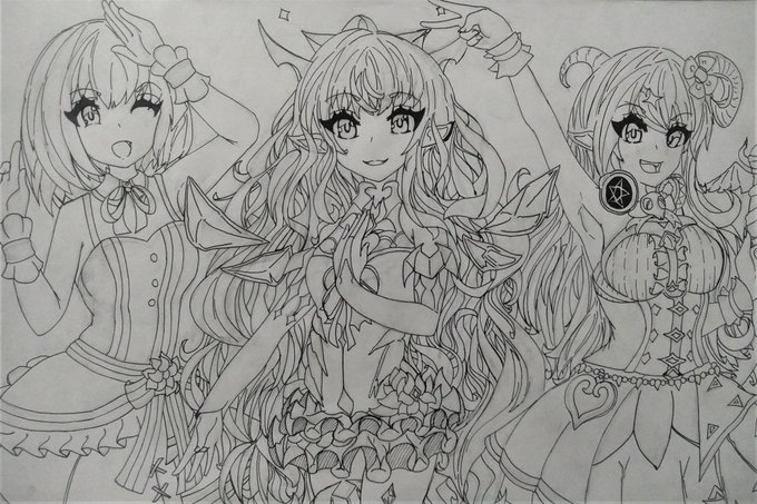 魔乃アロエ のファンアート ホロライブのファンアート イラスト Twimee