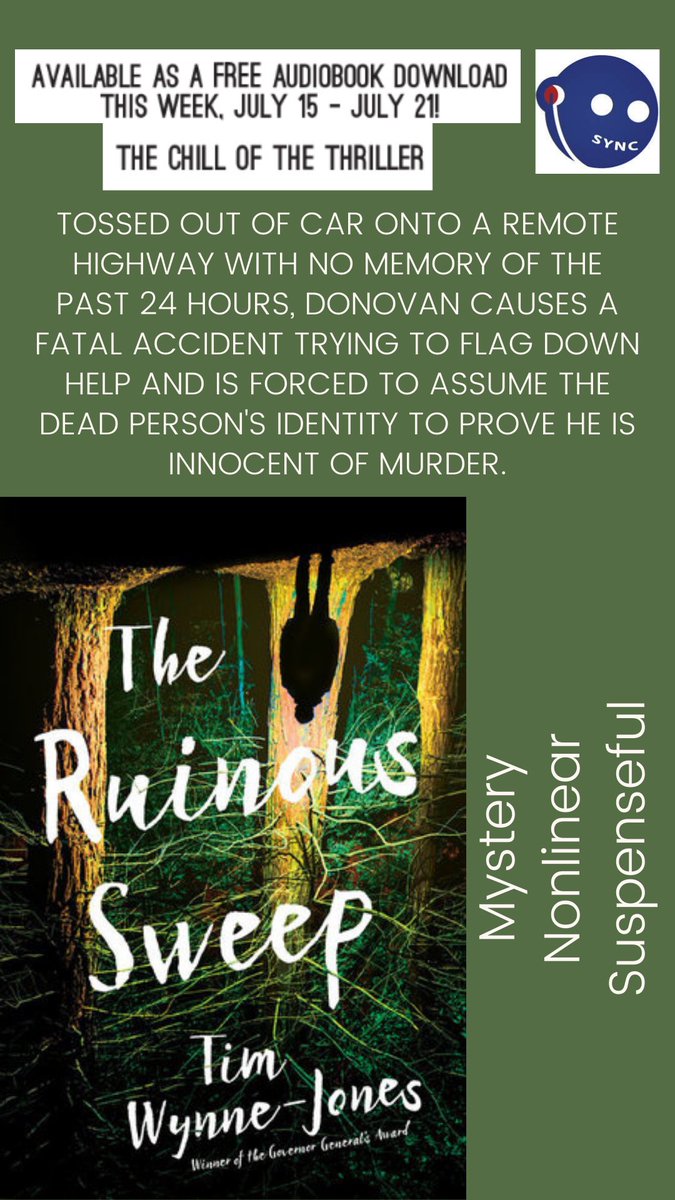 JTWestLibrary's tweet photo. This week's theme is “Chilling Thrillers to Give You Shivers". You can download these two FREE audiobooks today through next Wednesday from @audiobookSYNC and they're yours to keep for life! #audiobooksync #audiobooksync2021 https://t.co/emQR5f8eVC