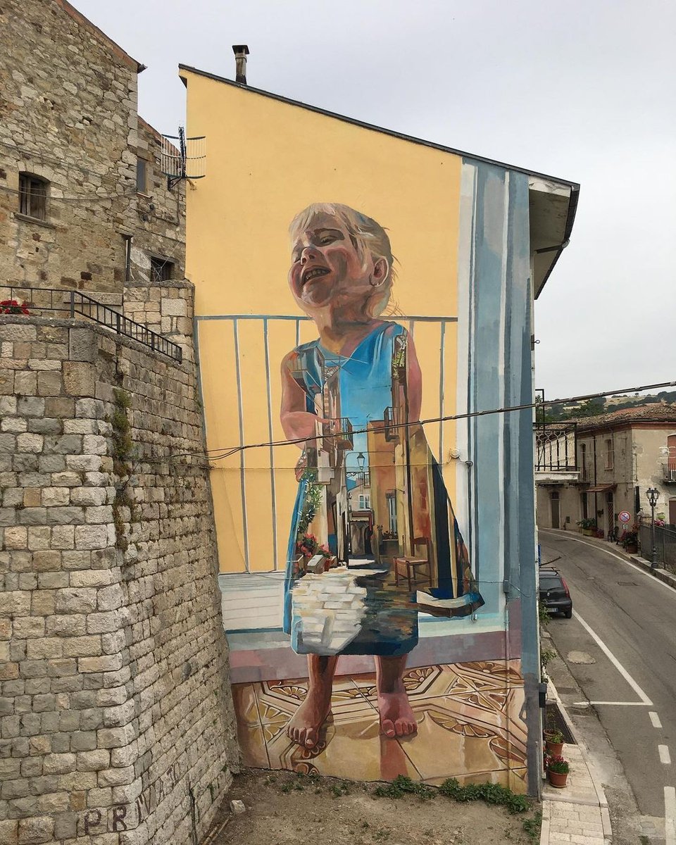 #Streetart by #CristianBlanxer + #VictorGarcíaRepo @ #Civitacampomarano, Italy, for #CVTàStreetFest
barbarapicci.com/2021/07/15/str… #arteurbana #urbanart #murals #muralism