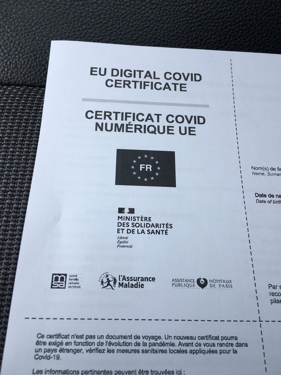 2ème injection #Astrazenaca ✅ 
#VaccinonsNous rapidement pour sortir au plus vite de cette #CriseSanitaire inédite !
Nous avons en 🇫🇷 des #vaccins gratuits et en quantités suffisantes !
Beaucoup de pays aimeraient avoir notre chance !
Saisissons-la et restons unis !
Vive la 🇫🇷!