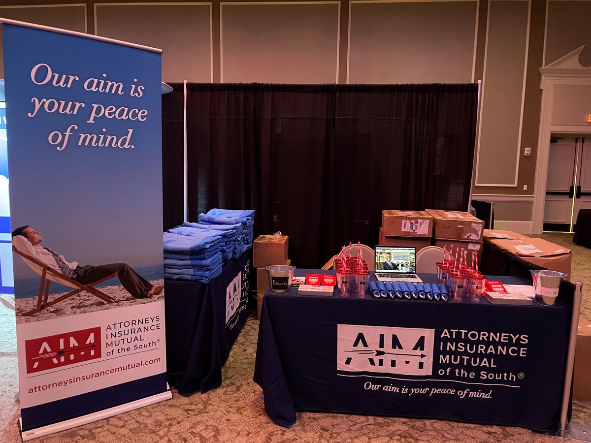 attysinsurance's tweet photo. Come by our table and get to know our Underwriting Assistant, Rhonda Long, at the Alabama State Bar Annual Meeting in Point Clear. #AlabamaStateBar #AIMpeaceofmind
#GrandHotelResort https://t.co/UJMyIQqeEY