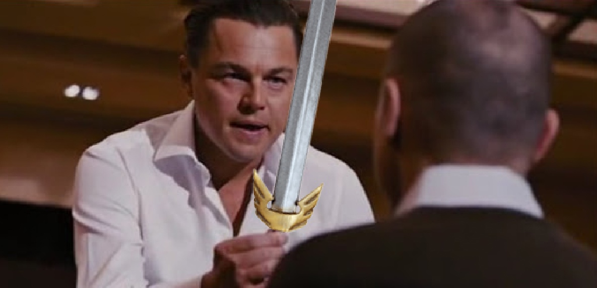 Rockitawkwardly's tweet photo. @Dan_Cassaro "sell me this sword" https://t.co/YOmCZL0BAe