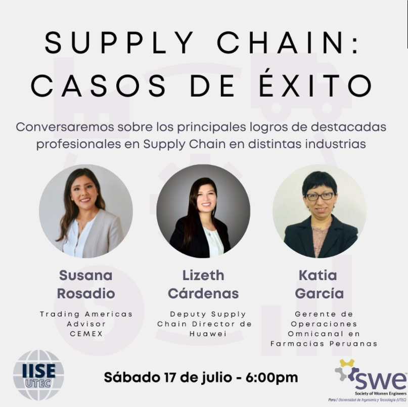 womenintech_pe's tweet photo. 📣📣 #SUPPLYCHAIN : CASOS DE ÉXITO 📣📣

IISE UTEC &amp; SWE UTEC presentan este evento con destacadas profesionales acerca de sus roles y su camino en esta área #STEM
🗓️Día: 17 de julio - 6 p. m.
👉Inscríbete aquí: https://t.co/muYpF0FeGu

#WomenInTechPerú #ÚneteALaEcuación https://t.co/F1lZ9Ke3vA