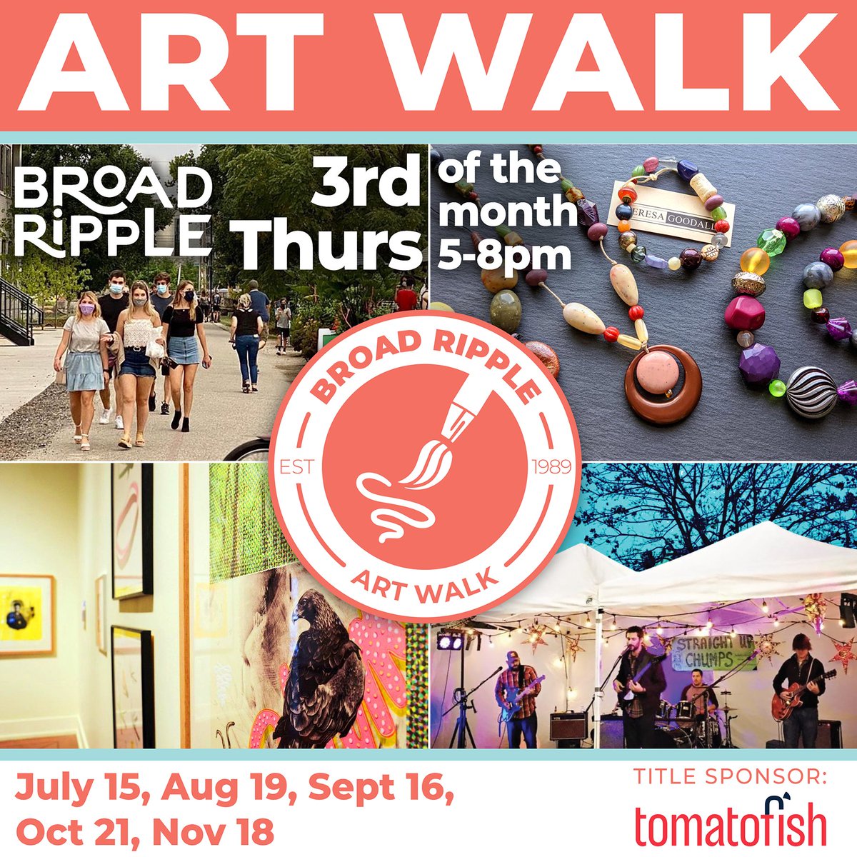 SunKingBrewing's tweet photo. 🎨TONIGHT🎨

Sun King Broad Ripple will be participating in the @broadrippleindy Broad Ripple Art Walk tonight from 5-8 pm.

Featured local artists: 
Kate Oberreich
Quincy Owens
Johnny McKee
William Denton Ray

20% of each piece sold will be donated to @IndplsArtCenter
#brArtWalk https://t.co/eNoaEUxuQ5