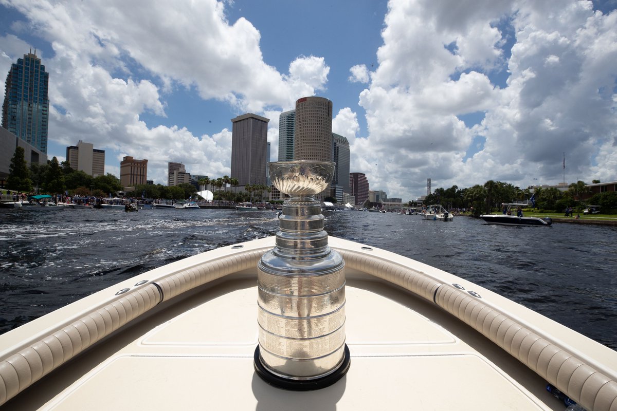 TBLightning's tweet photo. No better home for Stanley than this place. 💙

Happy Birthday, @cityoftampa! https://t.co/zmmdKVxcF4