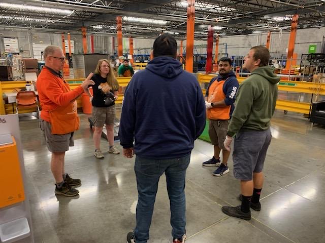 Commissioner Dale explaining the Cornhole rules to our two teams “The runaways” (NonCon’s Jesus and Jose) VS. “Bag in the hole” (Fluid’s Elise and Caylor) ⁦<a href="/akjw/">Jeremy Wallis</a>⁩ ⁦<a href="/HdNugent/">Kyle Nugent</a>⁩ ⁦<a href="/SALEM5639/">RDC5639SALEM</a>⁩ ⁦<a href="/rdc5639/">KellyTindall</a>⁩ ⁦<a href="/lajacska01/">laura mathe</a>⁩