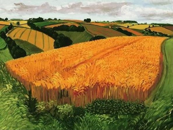 Wheat Field near Fridaythorpe by David Hockney, August 2005