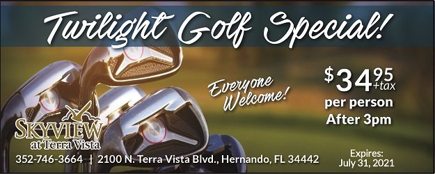 citrushillsfl's tweet photo. Take advantage of this great Twilight golf special at Skyview! https://t.co/VBXIda4cHj