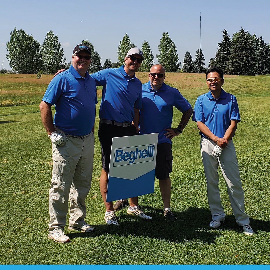 BeLuceCanada's tweet photo. Thanks to our sponsoring Hole 15 in the Alberta Electric Alliance 2021 Golf Tournament last week, our Beghelli team was able to help raise funds for the AEA scholarship program @AEA_tweets 

See more on our Instagram account: https://t.co/NjxOArY66k🏌️

#Throwbackthursday #golf https://t.co/zEMuwc9UmI