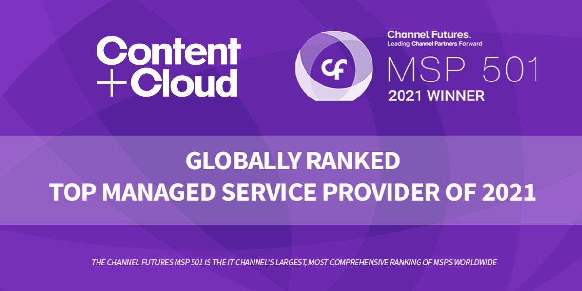 content_cloud_'s tweet photo. #ContentandCloud has been named one of the world's best #ManagedServices providers. Ranking 260 in @ChannelFutures #MSP501 list, we can count ourselves as "truly innovative and influential market leaders" in the field. A proud day for our business. #501er
https://t.co/igCXb6tjAO https://t.co/jqXFEDdmqT