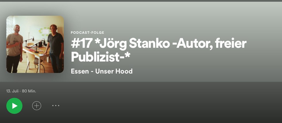 Im Gespräch mit  René vom #Podcast #EssenUnserHood. #EssenHolsterhausen #Autorenleben #KrimminiRuhr #BücherSchreiben

open.spotify.com/episode/4xdXqP…