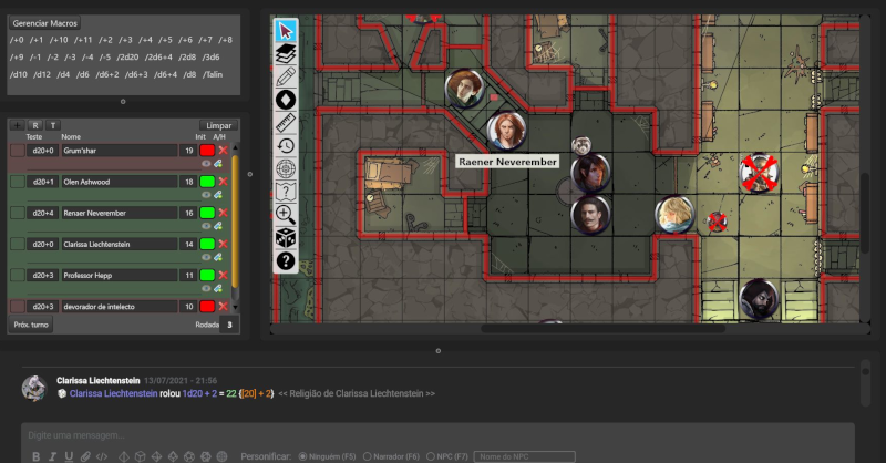 AlyssonRPG's tweet photo. Firecast 8 helps you play online tabletop RPG with grid, 3D dice, customizable layout and more. #rpg #ttrpg