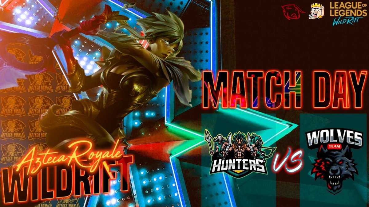 #WR #LAN
¡OCTAVOS DE FINAL!

@HuntersOF_ vs @WolvesTeamGG 

🕘 9:00 PM 🇲🇽

Hoy ambos darán lo mejor para seguir avanzando!
#WRGrietaAzteca
