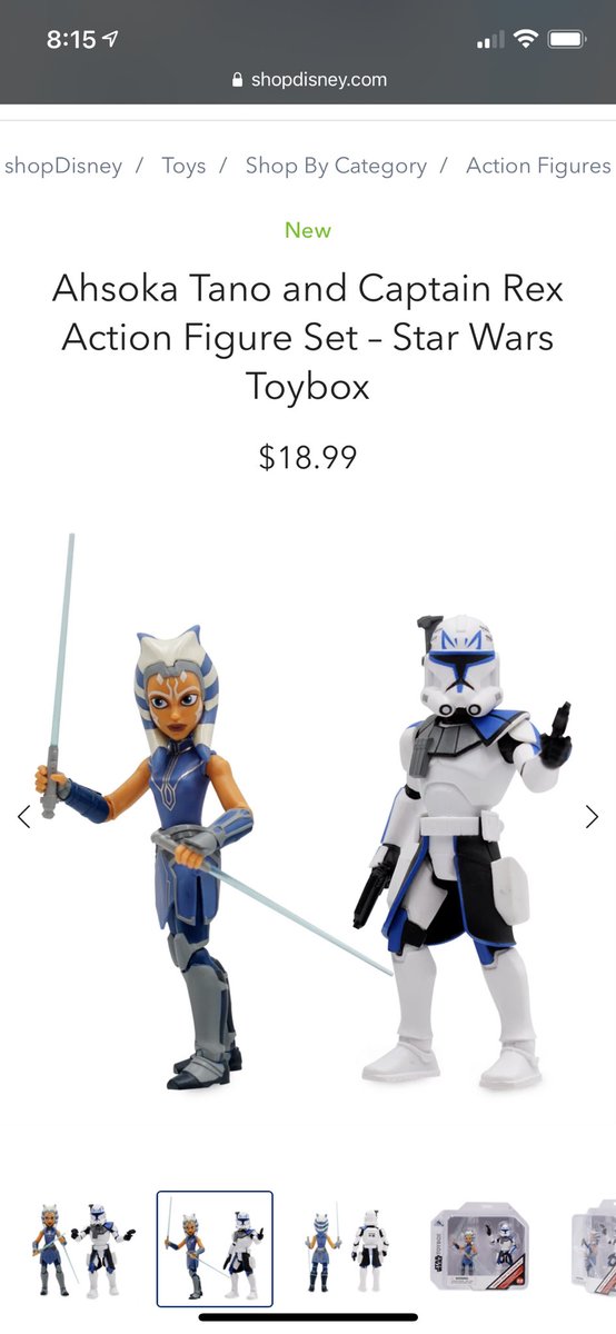 DisToyBox's tweet photo. #StarWars ToyBox 🚨🚨 #Ahsoka and #Rex 2 pack are now available online at @shopDisney this will be a mandatory cop for myself. How about you? let me know if you will be picking up this 2 pack, or if you waiting for any other Disney ToyBox characters? #DisneyToyBox https://t.co/t0U5TgOxQF