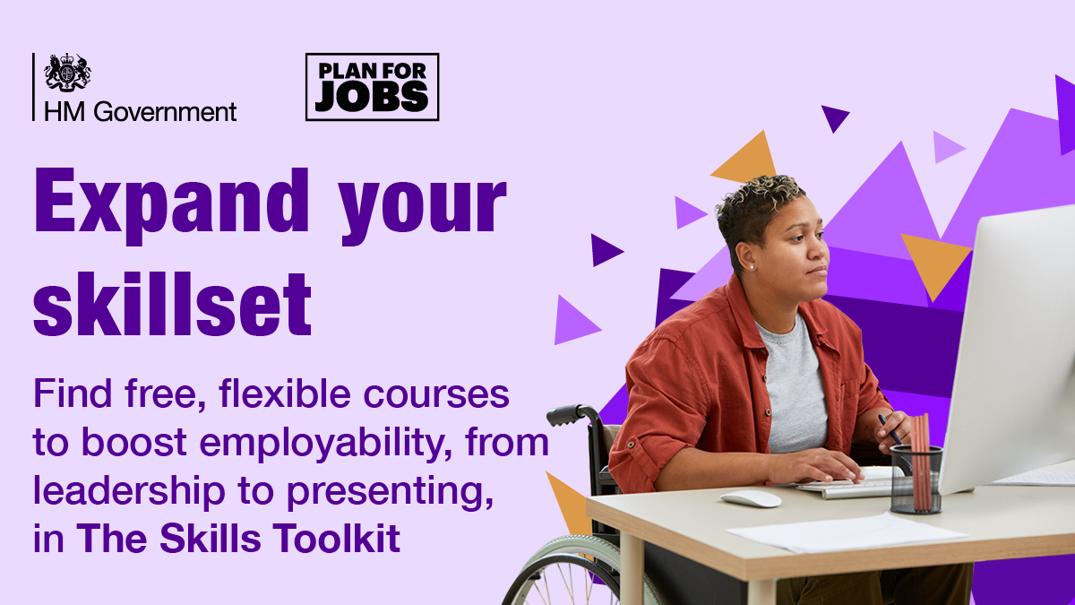 HMGMidlands's tweet photo. Expand your skillset this #WorldYouthSkillsDay2021 ✨
Find free, flexible courses to boost employability, from leadership to presenting in the #SkillsToolkit
Check it out now 👉 https://t.co/pEdKvWxGQK
#WYSD21 #PlanForJobs https://t.co/SsaKQT3tjg