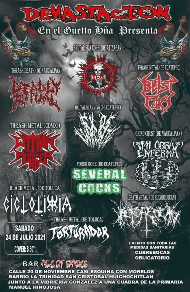 BBeat105's tweet photo. 17 julio Lysergic Funeral, Oculto en #VacasVerdes
22 julio #NochesDeMetal Venemous en #NoSomosNada @BBeat105
24 julio #Devastacion Several Cocks #BarAceOfSpades
24 julio #ReturnToTheAnnihilation con Black Emerald Hell, Dicronio en #PerroLocoRockandBeer https://t.co/Zq3BIDLMMj