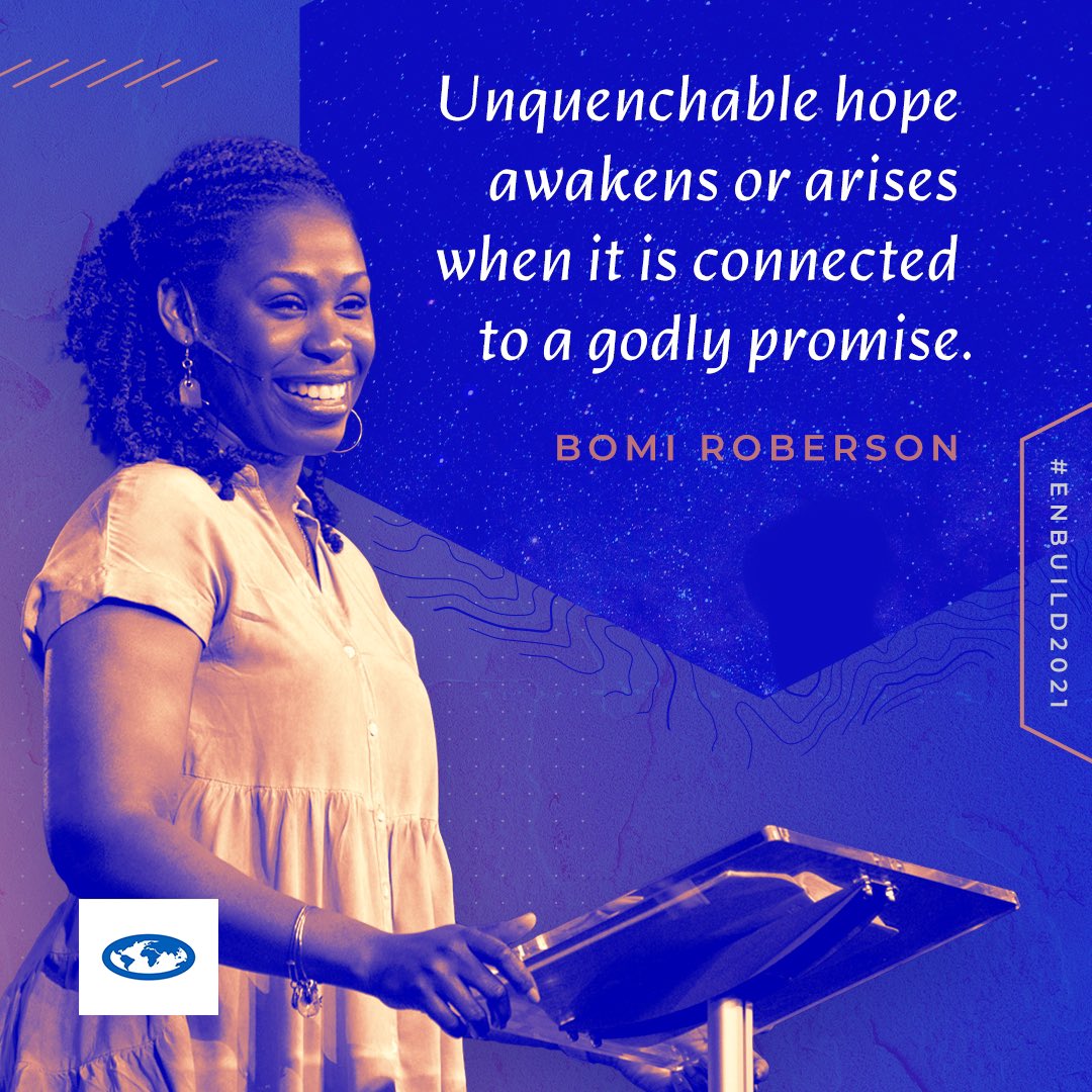 EveryNationNA's tweet photo. Bomi Roberson, women’s director at King’s Park International Church, kicked off day 4 of Build 2021 with a powerful charge to hold on to unquenchable hope. 

#enbuild2021 https://t.co/jZzJ0hqTdj