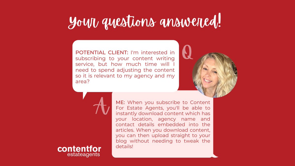broadwaypublish's tweet image. I&apos;ve been asked this question several times so I thought I&apos;d address it here!

In a nutshell: Tweak it if you wish but it&apos;s ready to go and you don&apos;t need to do anything if you are short on time, ideas or writing skills!

#contentforestateagents #contentwriter #doneforyou