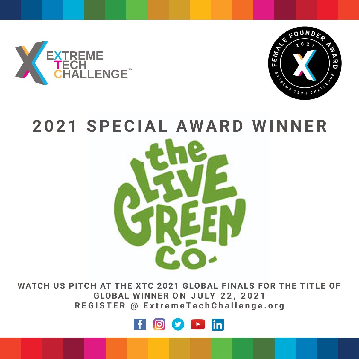 The Live Green Co (@thelivegreenco) on Twitter photo 🤩 The Live Green Co is proud to announce that we are a special award winner at this year's <a href="/ExTechChallenge/">ExtremeTechChallenge</a>! 🤩
Our startup has received the Female Founder Award, and we will pitch renowned corporate executives and investors at the finals presented by <a href="/TechCrunch/">TechCrunch</a> on July 22! 🤩 The Live Green Co is proud to announce that we are a special award winner at this year's <a href="/ExTechChallenge/">ExtremeTechChallenge</a>! 🤩
Our startup has received the Female Founder Award, and we will pitch renowned corporate executives and investors at the finals presented by <a href="/TechCrunch/">TechCrunch</a> on July 22!